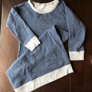 J Crew Blue Heathered Sweatshirt Tunic Dress, XS